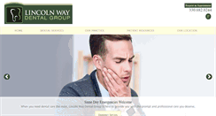 Desktop Screenshot of lincolnwaydental.com